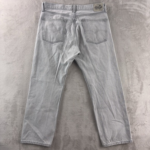 Levi's SilverTab Strauss Straight Jeans Mens Size 36x30 Gray Y2K - Picture 3 of 8